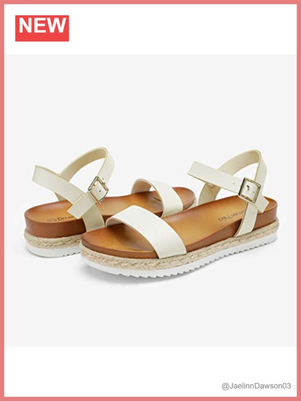 Espadrille Flatform Wedge Sandals with Adjustable Ankle Strap and Cushioned PU